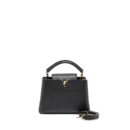 AAA Replica Louis Vuitton LV CAPUCINES BB TAURILLON CALFSKIN BLACK GHW