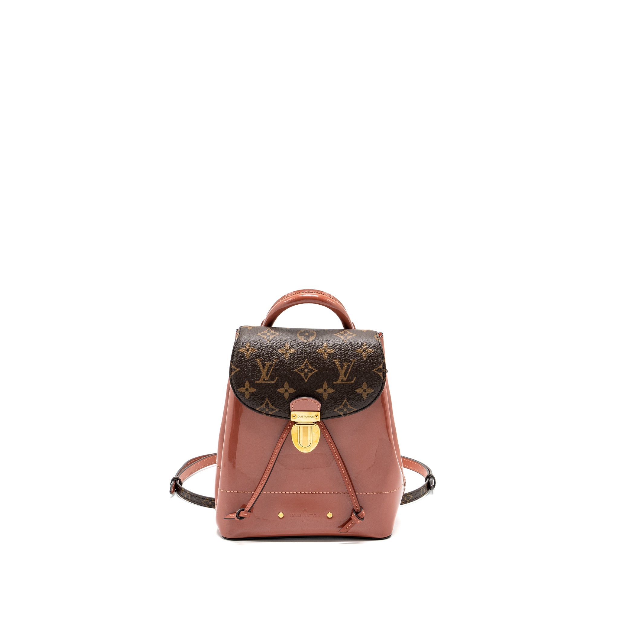 AAA Replica Louis Vuitton LV HOT SPRINGS BACKPACK PATENT / MONOGRAM CANVAS PINK GHW