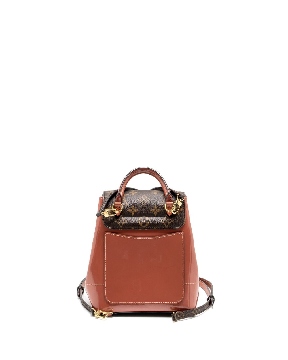 AAA Replica Louis Vuitton LV HOT SPRINGS BACKPACK PATENT / MONOGRAM CANVAS PINK GHW 