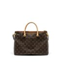 AAA Replica Louis Vuitton LV PALLAS TOTE BAG MONOGRAM CANVAS BROWN GHW