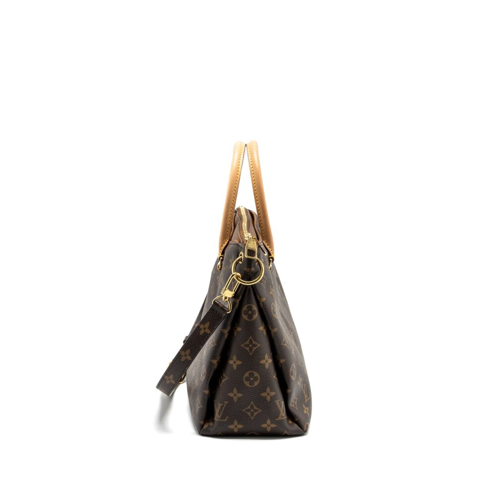 AAA Replica Louis Vuitton LV PALLAS TOTE BAG MONOGRAM CANVAS BROWN GHW
