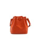AAA Replica Louis Vuitton LV PETIT NOE EPI ORANGE SHW