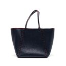 AAA Replica Louis Vuitton LV LOCK ME TOTE BAG CALFSKIN NAVY SHW