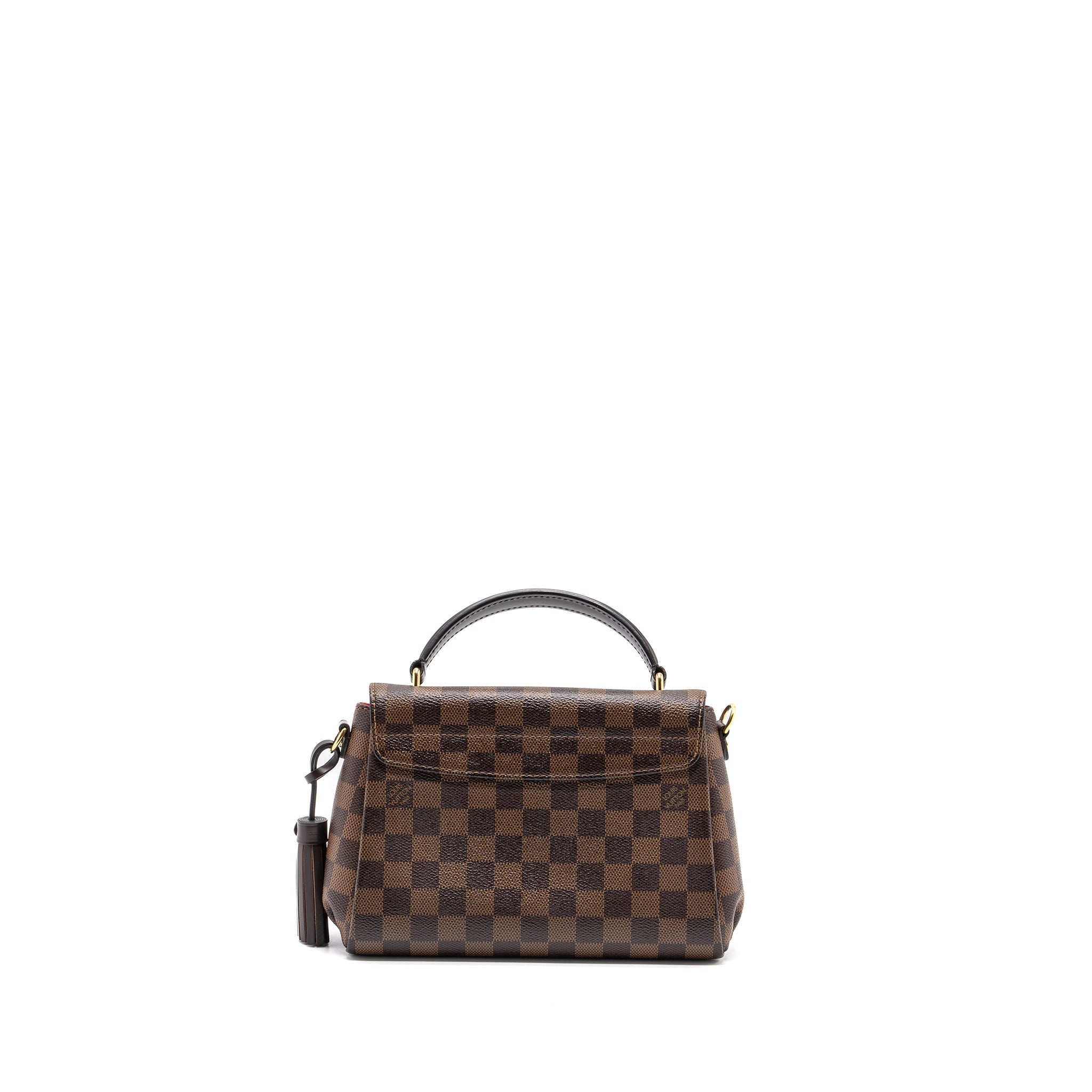 AAA Replica Louis Vuitton LV CROISETTE BAG DAMIER EBENE CANVAS GHW