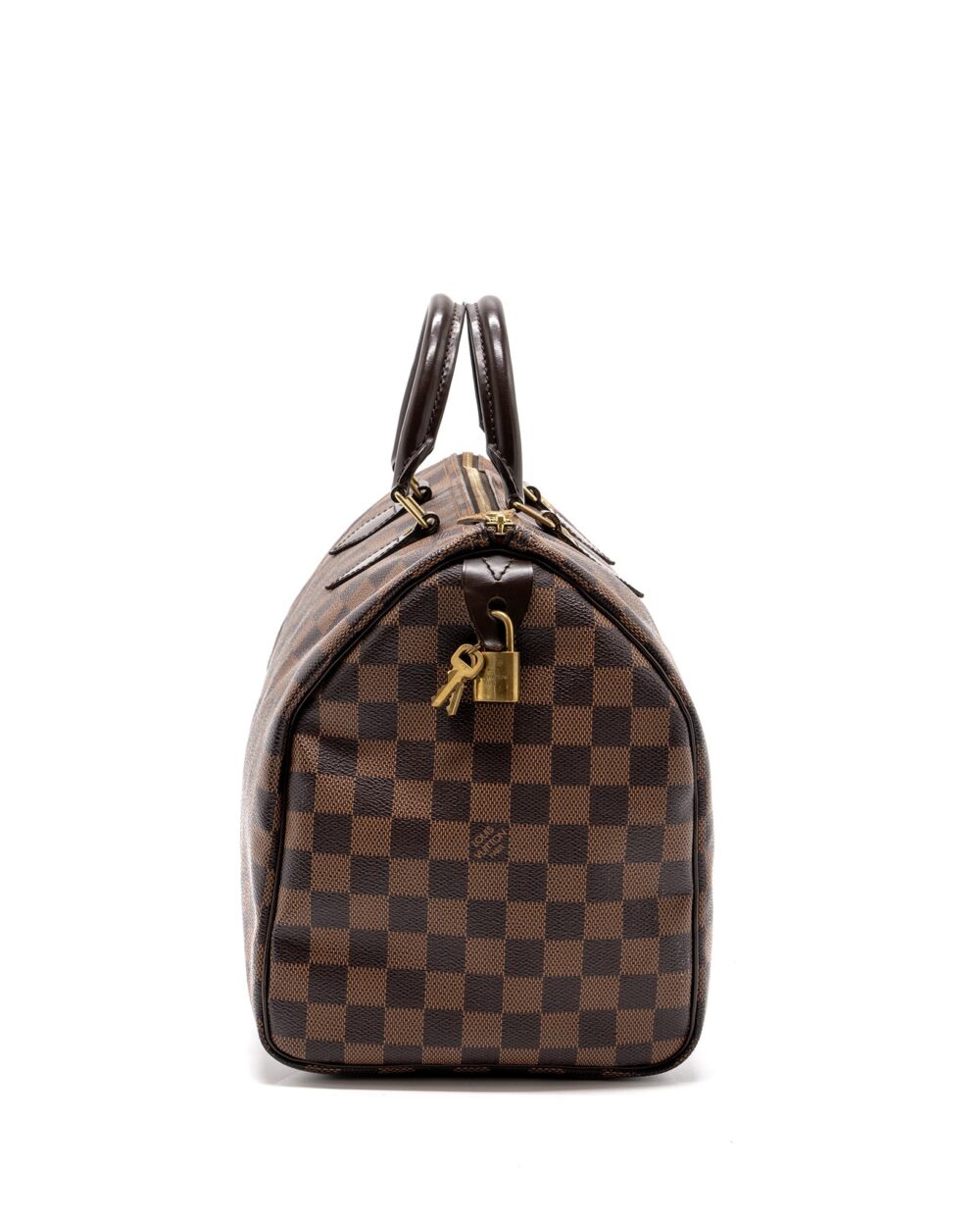 AAA Replica Louis Vuitton LV SPEEDY 35 DAMIER EBENE GHW