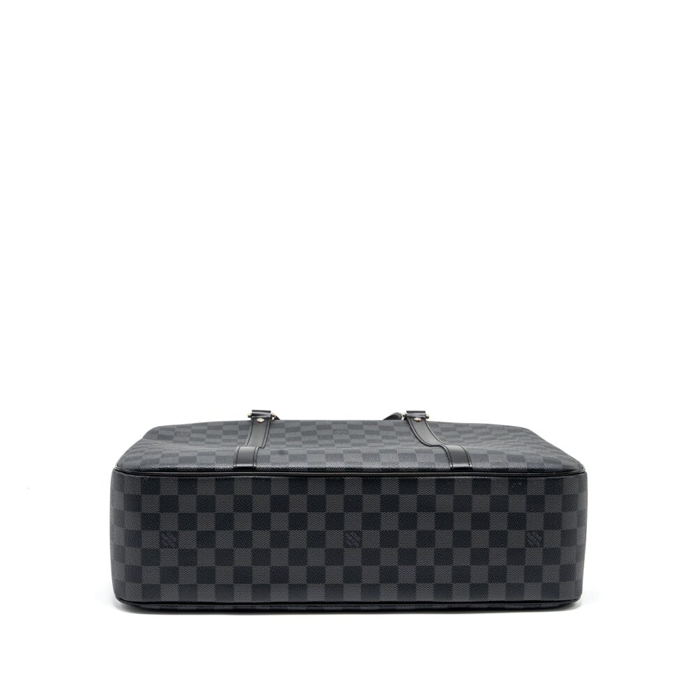 AAA Replica Louis Vuitton LV BRIEFCASE/DOCUMENT BAG DAMIER GRAPHITE CANVAS BLACK SHW