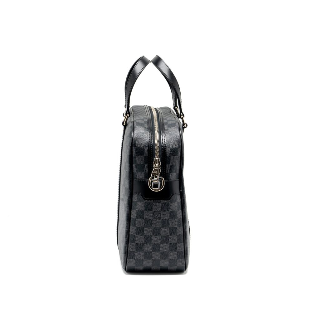 AAA Replica Louis Vuitton LV BRIEFCASE/DOCUMENT BAG DAMIER GRAPHITE CANVAS BLACK SHW