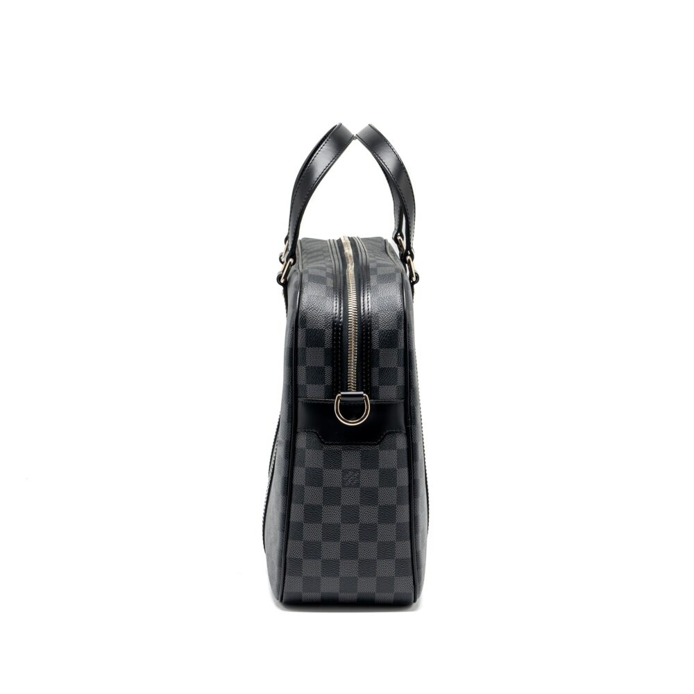 AAA Replica Louis Vuitton LV BRIEFCASE/DOCUMENT BAG DAMIER GRAPHITE CANVAS BLACK SHW