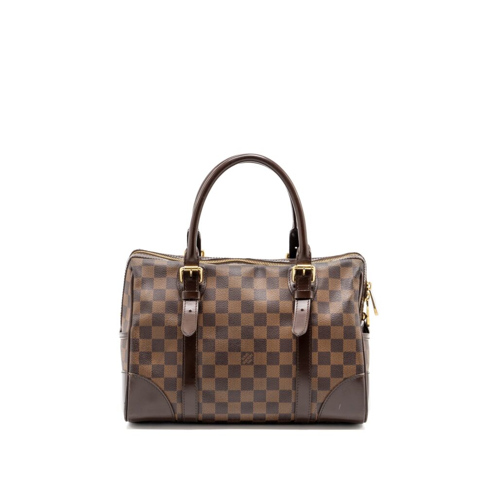 AAA Replica Louis Vuitton LV BERKELEY BAG DAMIER EBENE GHW