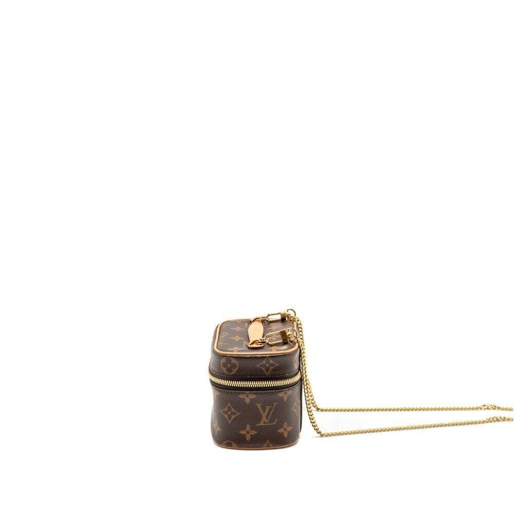 AAA Replica Louis Vuitton LV NICE NANO MONOGRAM CANVAS GHW