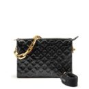 AAA Replica Louis Vuitton LV COUSSIN MM MONOGRAM-EMBOSSED PUFFY LAMBSKIN BLACK GHW