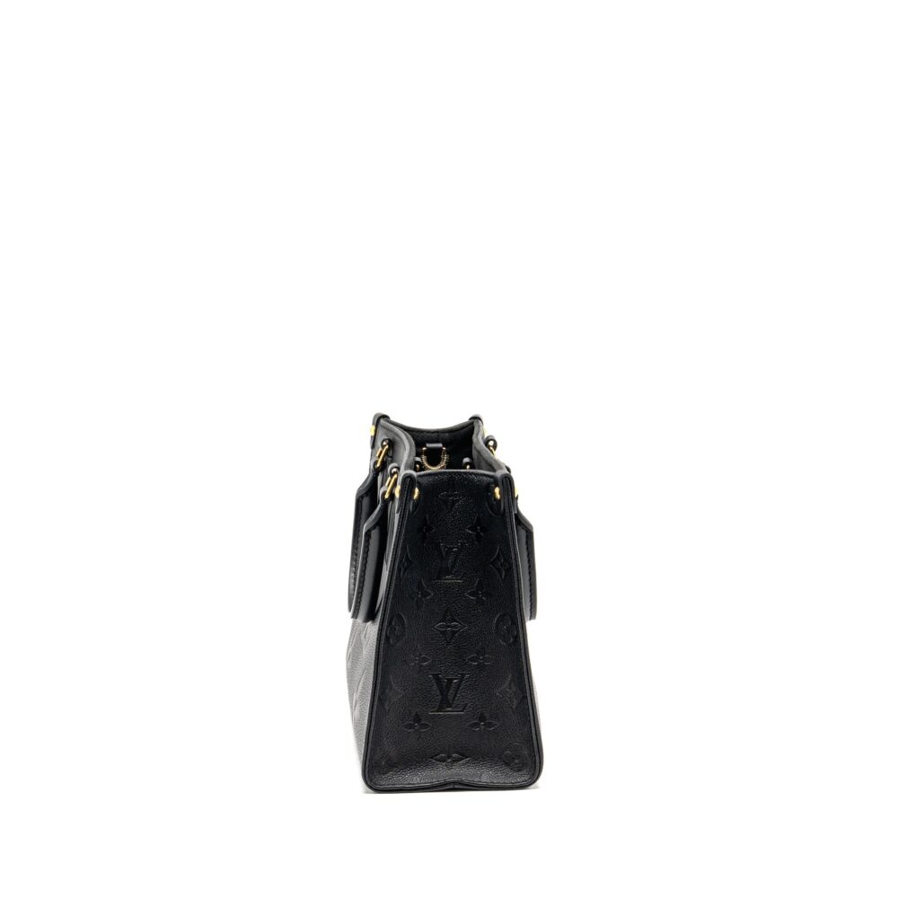 AAA Replica Louis Vuitton LV ONTHEGO PM MONOGRAM EMPREINTE LEATHER BLACK GHW