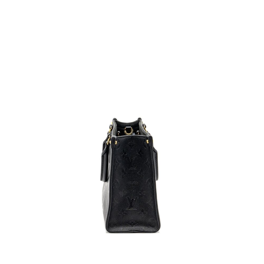 AAA Replica Louis Vuitton LV ONTHEGO PM MONOGRAM EMPREINTE LEATHER BLACK GHW
