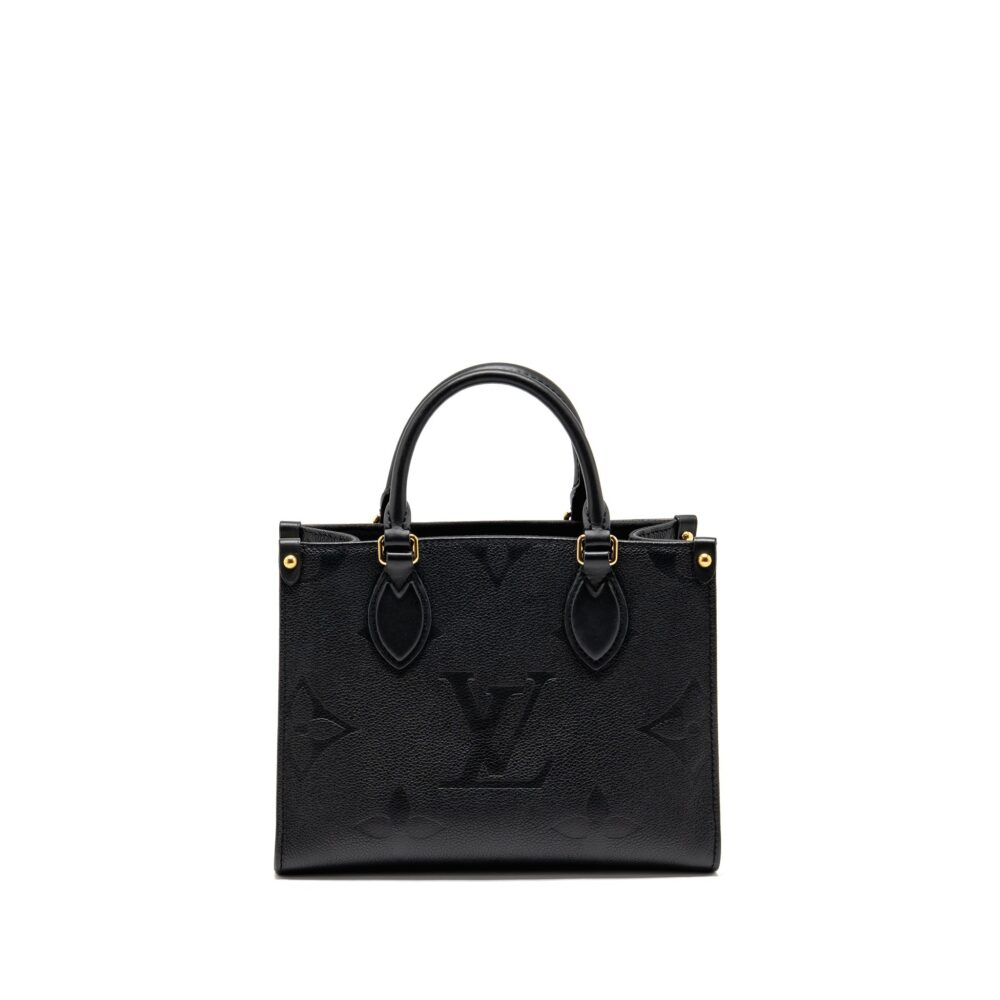 AAA Replica Louis Vuitton LV ONTHEGO PM MONOGRAM EMPREINTE LEATHER BLACK GHW