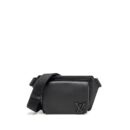 AAA Replica Louis Vuitton LV AEROGRAM TAKEOFF SLING BLACK GRAINED CALFSKIN BLACK HARDWARE