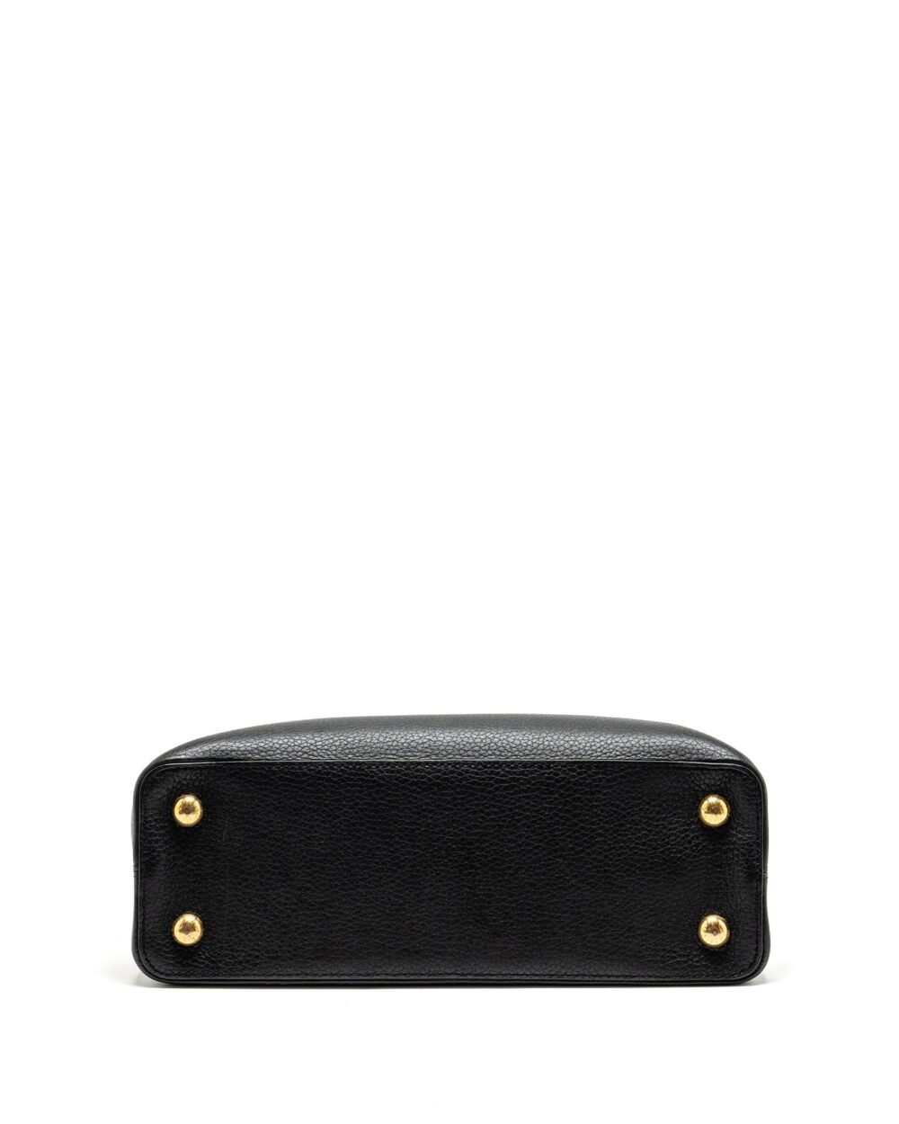 AAA Replica Louis Vuitton LV CAPUCINES MM CALFSKIN BLACK GHW