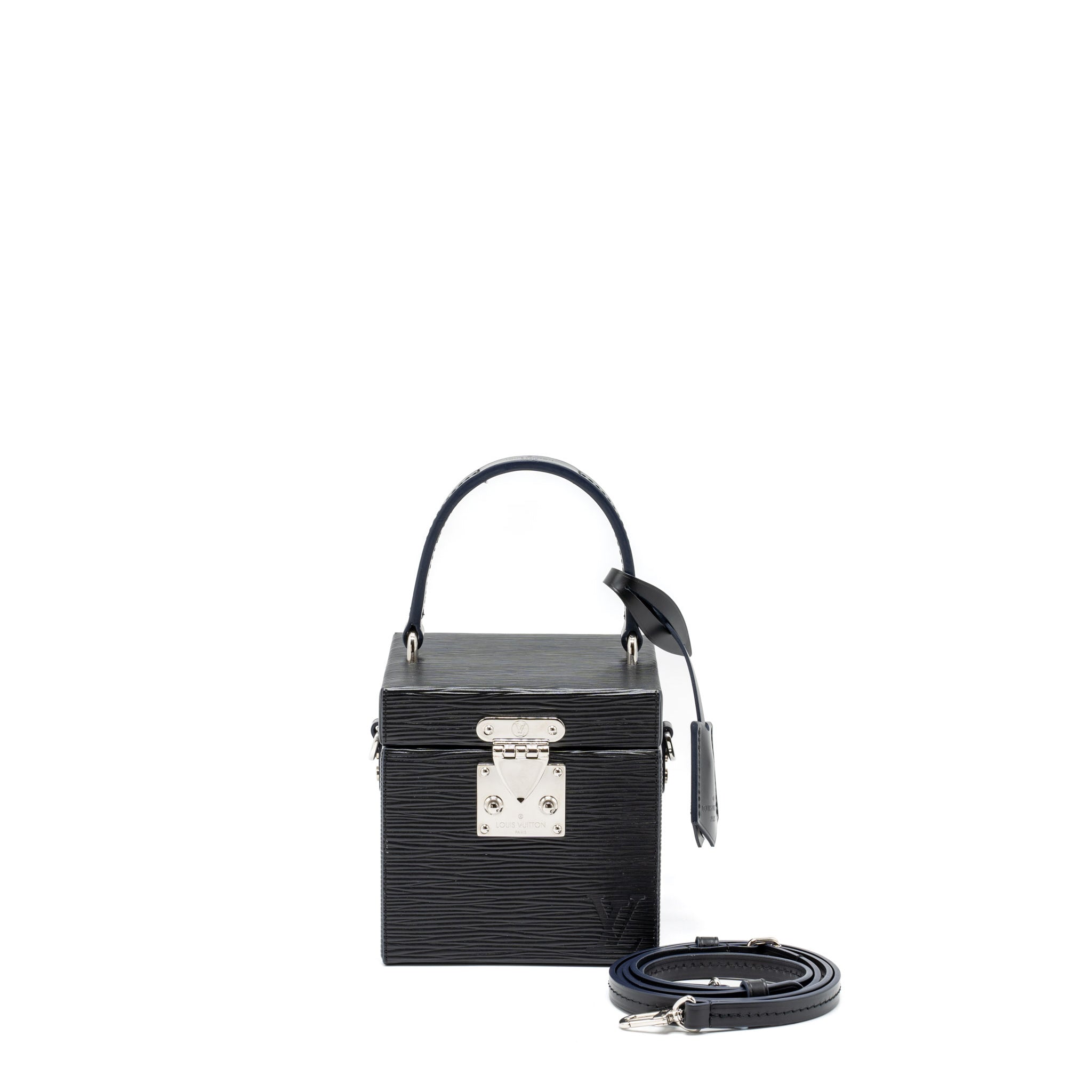 AAA Replica Louis Vuitton LV BLEECKER BOX BAG EPI BLACK SHW