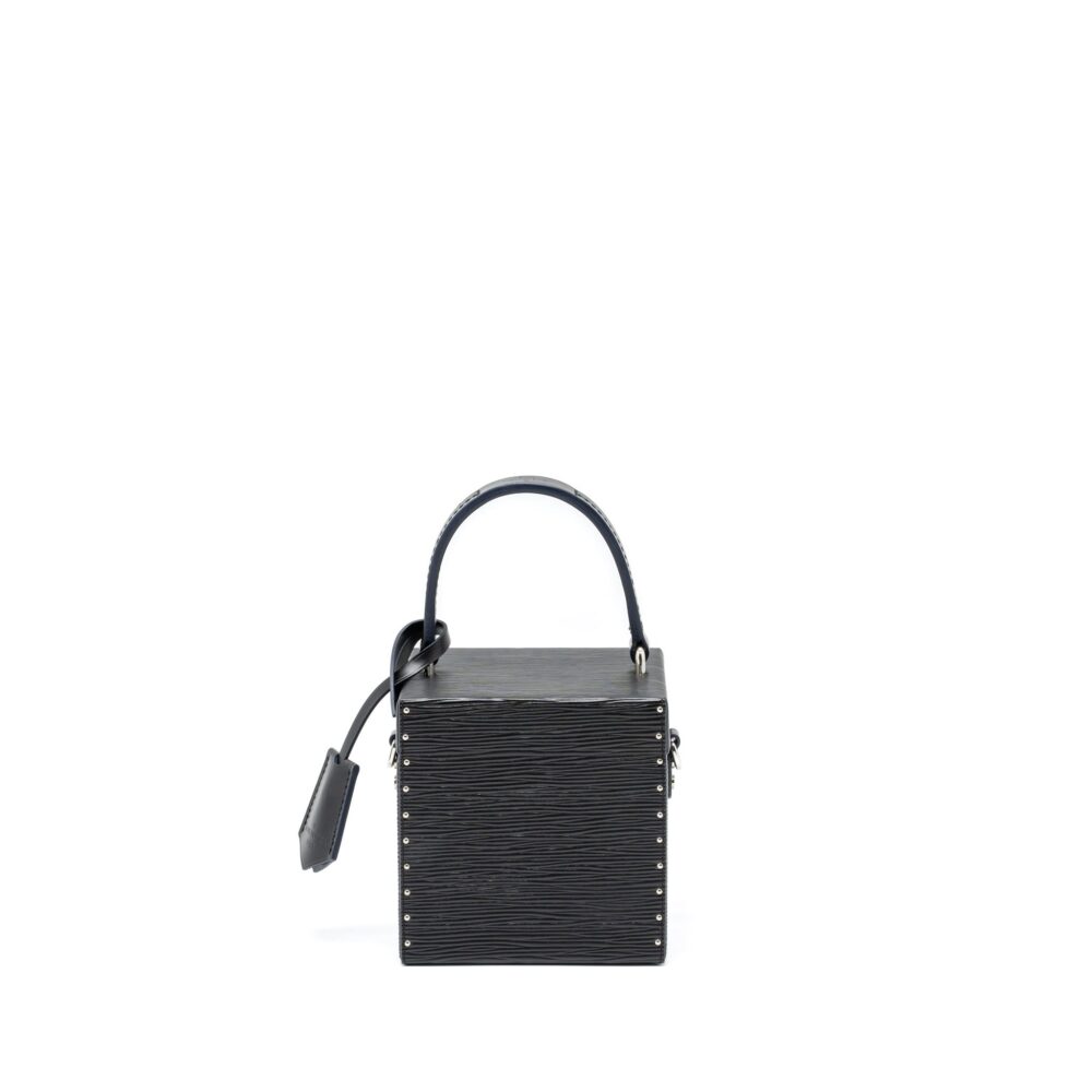 AAA Replica Louis Vuitton LV BLEECKER BOX BAG EPI BLACK SHW