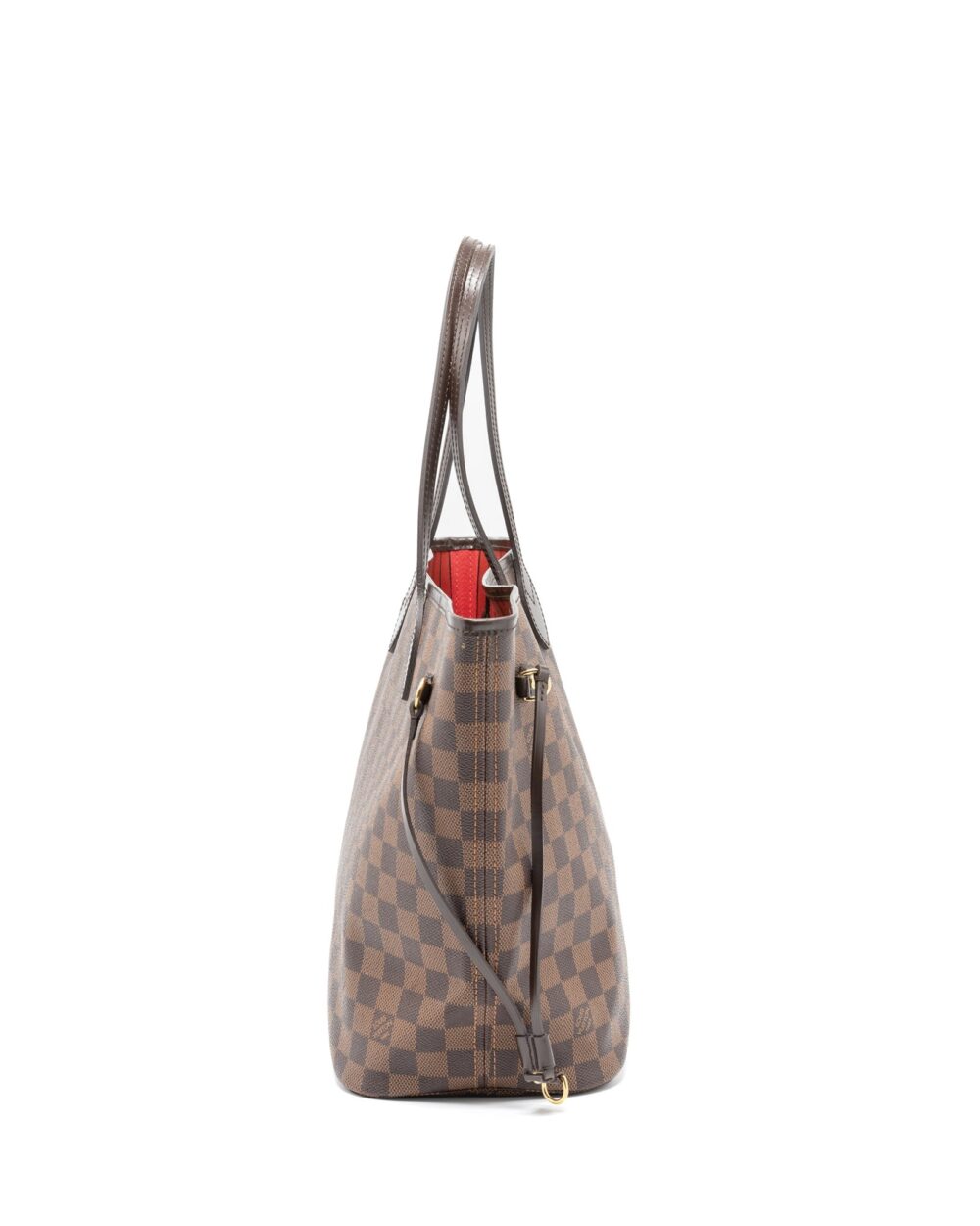 AAA Replica Louis Vuitton LV NEVERFULL MM DAMIER EBENE CANVAS GHW