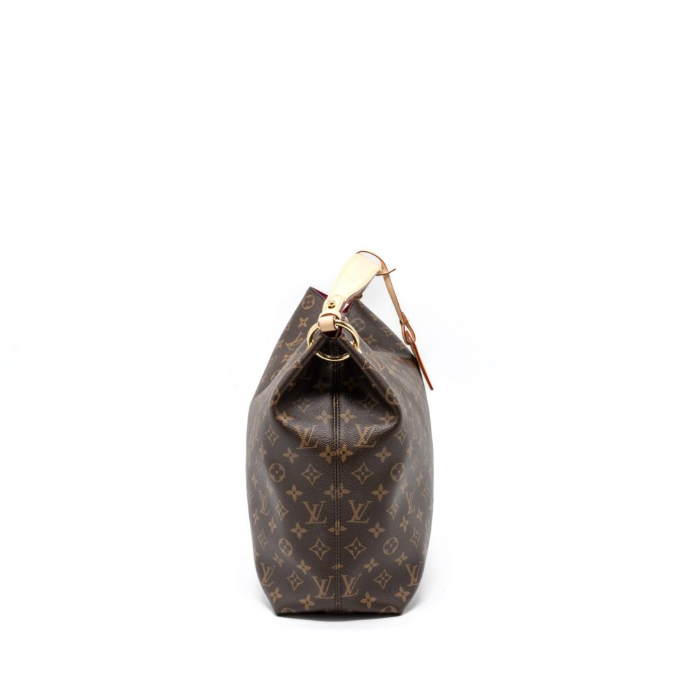 AAA Replica Louis Vuitton LV GRACEFUL MM MONOGRAM CANVAS/PIVOINE GHW (NEW VERSION)