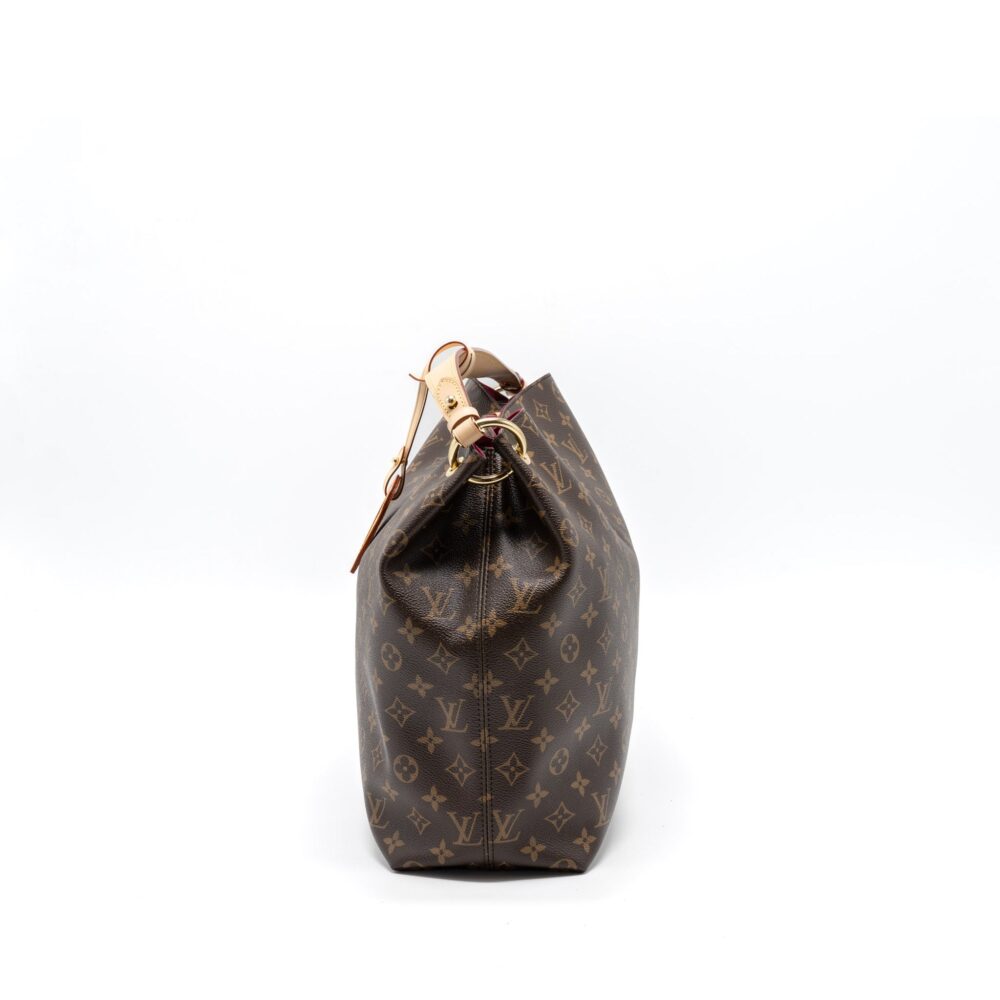 AAA Replica Louis Vuitton LV GRACEFUL MM MONOGRAM CANVAS/PIVOINE GHW (NEW VERSION)