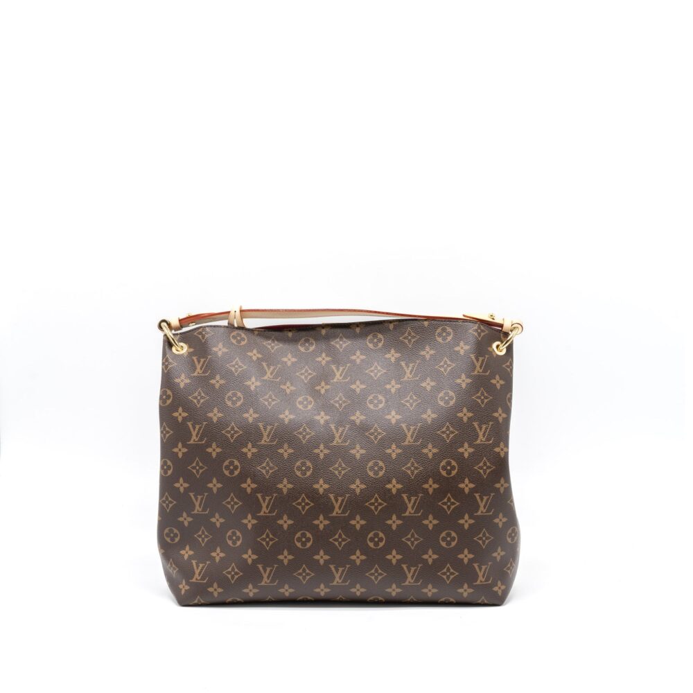 AAA Replica Louis Vuitton LV GRACEFUL MM MONOGRAM CANVAS/PIVOINE GHW (NEW VERSION)