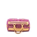 AAA Replica Louis Vuitton LV VINTAGE NEO SPEEDY MONOGRAM DENIM PINK GHW