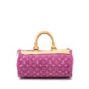 AAA Replica Louis Vuitton LV VINTAGE NEO SPEEDY MONOGRAM DENIM PINK GHW