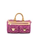 AAA Replica Louis Vuitton LV VINTAGE NEO SPEEDY MONOGRAM DENIM PINK GHW