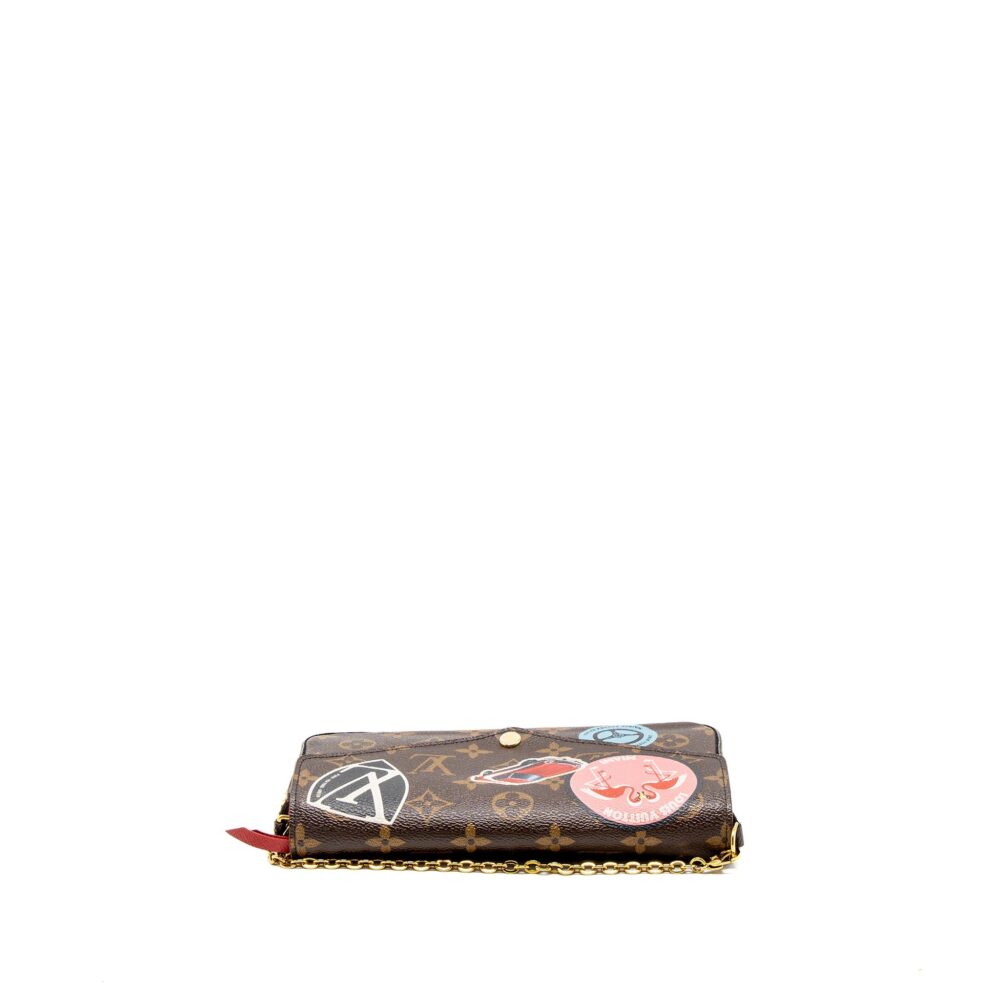 AAA Replica Louis Vuitton LV FÉLICIE POCHETTE LIMITED EDITION MONOGRAM CANVAS GHW