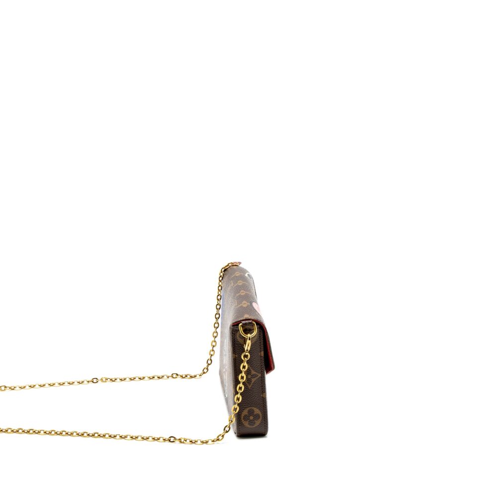 AAA Replica Louis Vuitton LV FÉLICIE POCHETTE LIMITED EDITION MONOGRAM CANVAS GHW