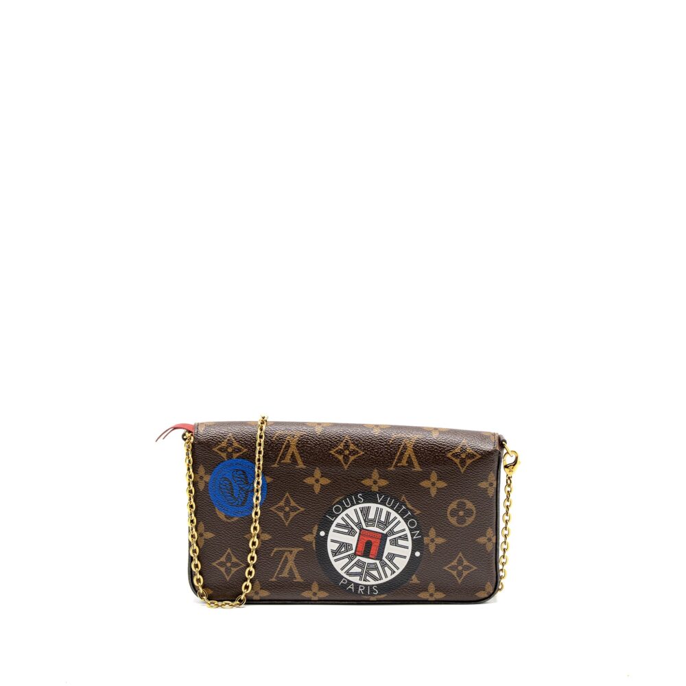 AAA Replica Louis Vuitton LV FÉLICIE POCHETTE LIMITED EDITION MONOGRAM CANVAS GHW