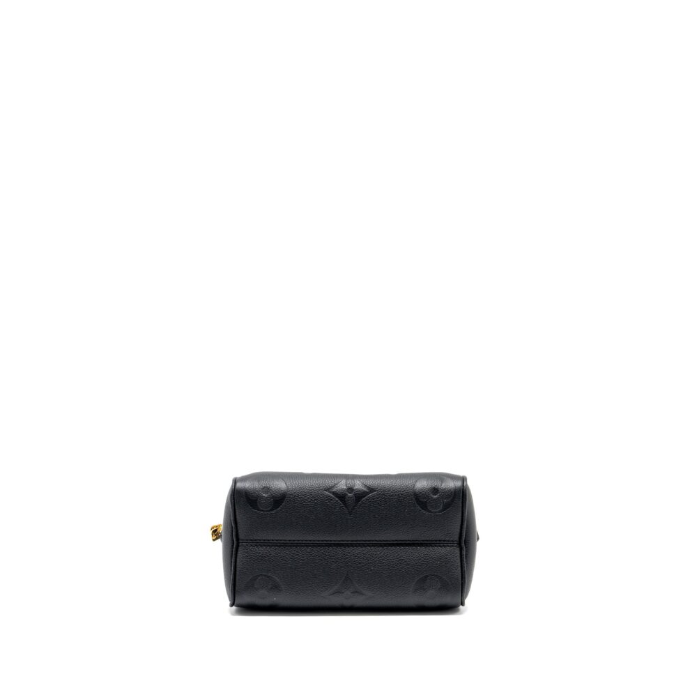 AAA Replica Louis Vuitton LV SPEEDY 20 BANDOULIERE MONOGRAM EMPREINTE BLACK GHW