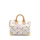 AAA Replica Louis Vuitton LV SPEEDY 30 MONOGRAM CANVAS WHITE MULTICOLOUR GHW
