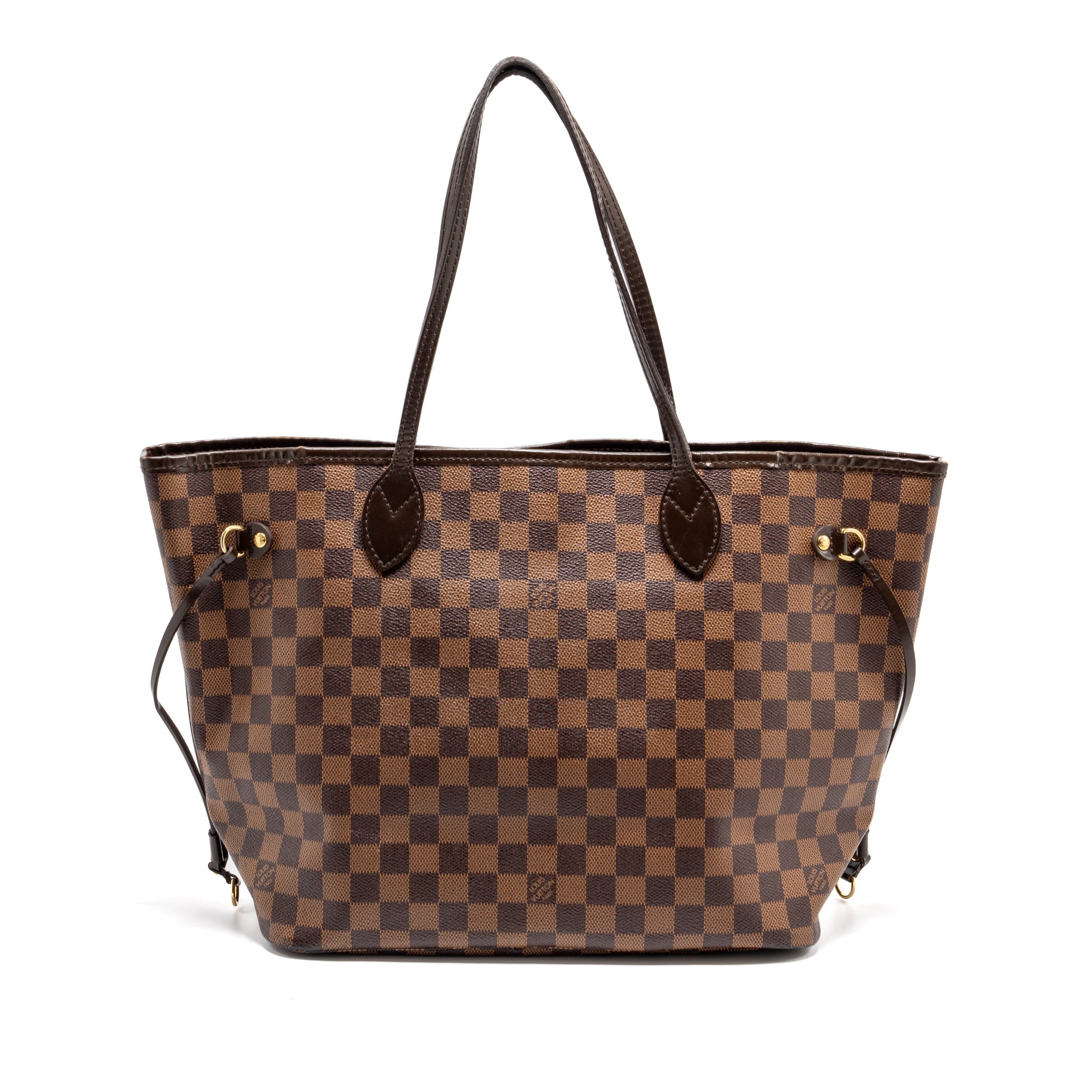 AAA Replica Louis Vuitton LV NEVERFULL MM DENIER EBENE CANVAS GHW