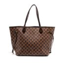 AAA Replica Louis Vuitton LV NEVERFULL MM DENIER EBENE CANVAS GHW