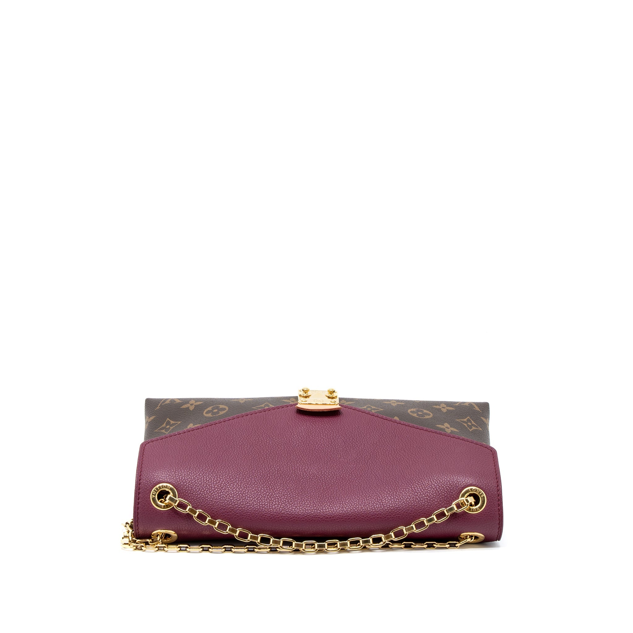 AAA Replica Louis Vuitton LV PALLAS CHAIN BAG MONOGRAM CANVAS/AURORE GHW