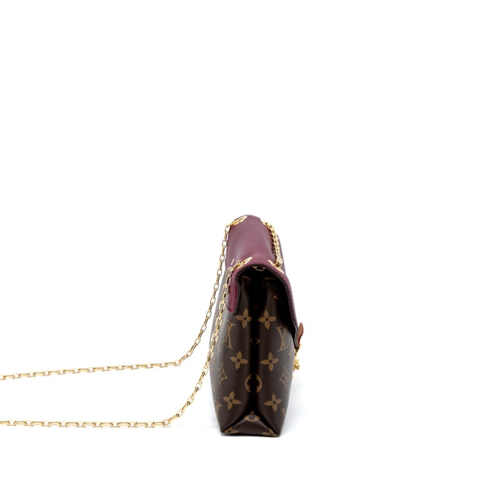 AAA Replica Louis Vuitton LV PALLAS CHAIN BAG MONOGRAM CANVAS/AURORE GHW