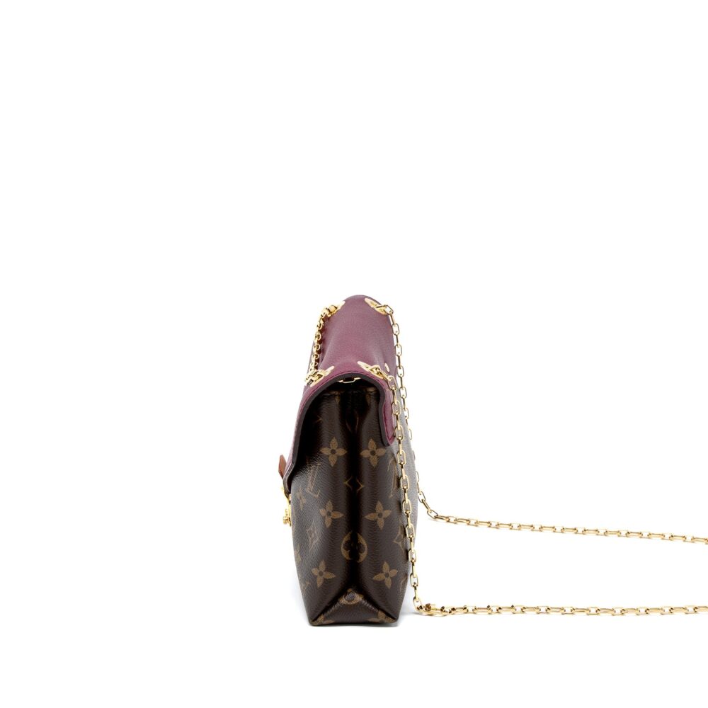 AAA Replica Louis Vuitton LV PALLAS CHAIN BAG MONOGRAM CANVAS/AURORE GHW