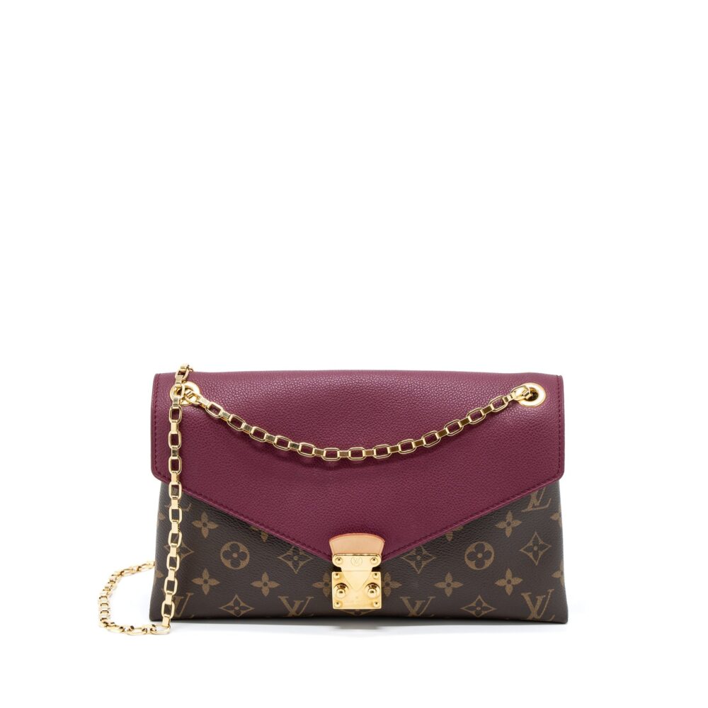 AAA Replica Louis Vuitton LV PALLAS CHAIN BAG MONOGRAM CANVAS/AURORE GHW