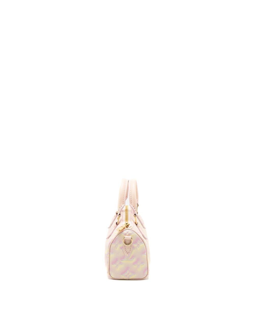 AAA Replica Louis Vuitton LV NANO SPEEDY MONOGRAM EMPREINTE PINK/MULTICOLOUR GHW (NEW VERSION)
