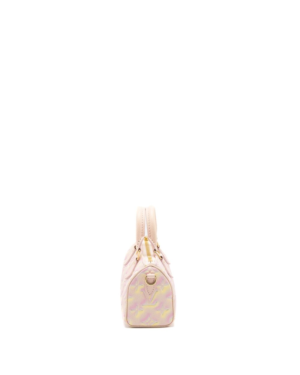 AAA Replica Louis Vuitton LV NANO SPEEDY MONOGRAM EMPREINTE PINK/MULTICOLOUR GHW (NEW VERSION)