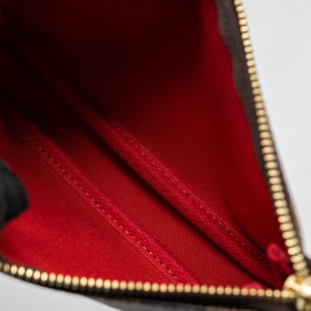 AAA Replica Louis Vuitton LV MINI POCHETTE DAMIER EBENE GHW