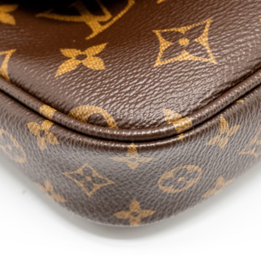 AAA Replica Louis Vuitton LV MULTI POCHETTE MONOGRAM CANVAS ROSE CLAIR GHW