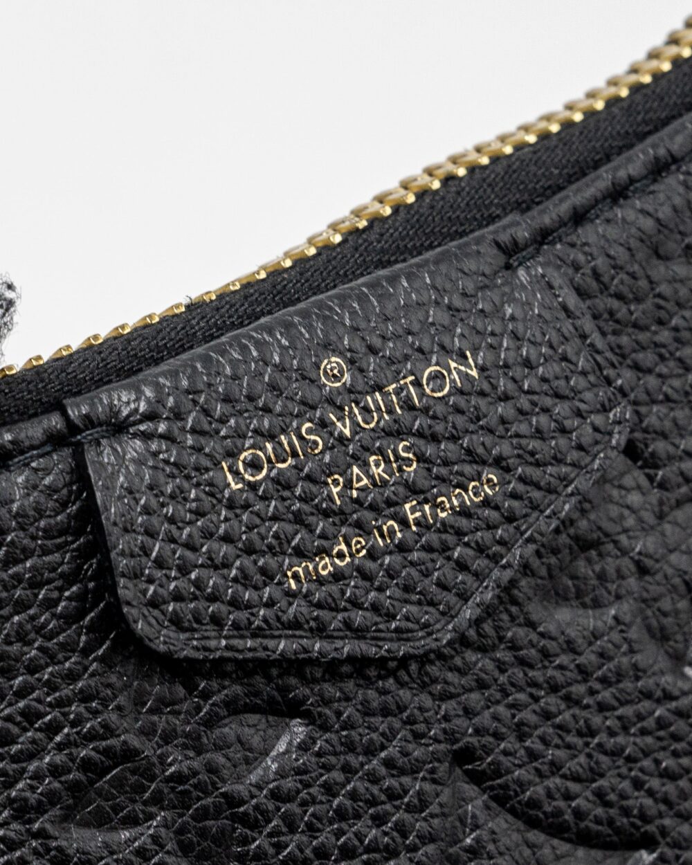 AAA Replica Louis Vuitton LV EASY POUCH ON STRAP MONOGRAM EMPREINTE BLACK GHW (NEW VERSION)