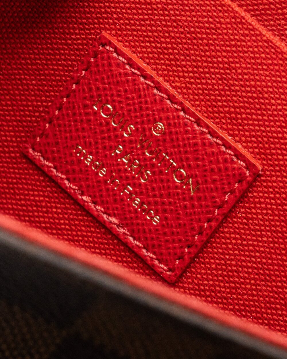 AAA Replica Louis Vuitton LV FELICIE POCHETTE DAMIER EBÈNE CANVAS GHW