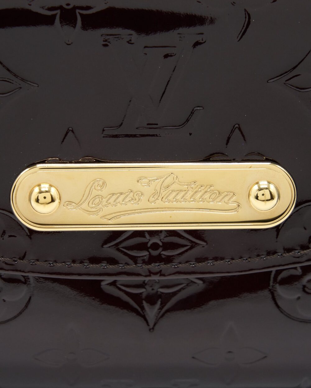 AAA Replica Louis Vuitton LV SUNSET BOULEVARDE PATENT DARK RED GHW