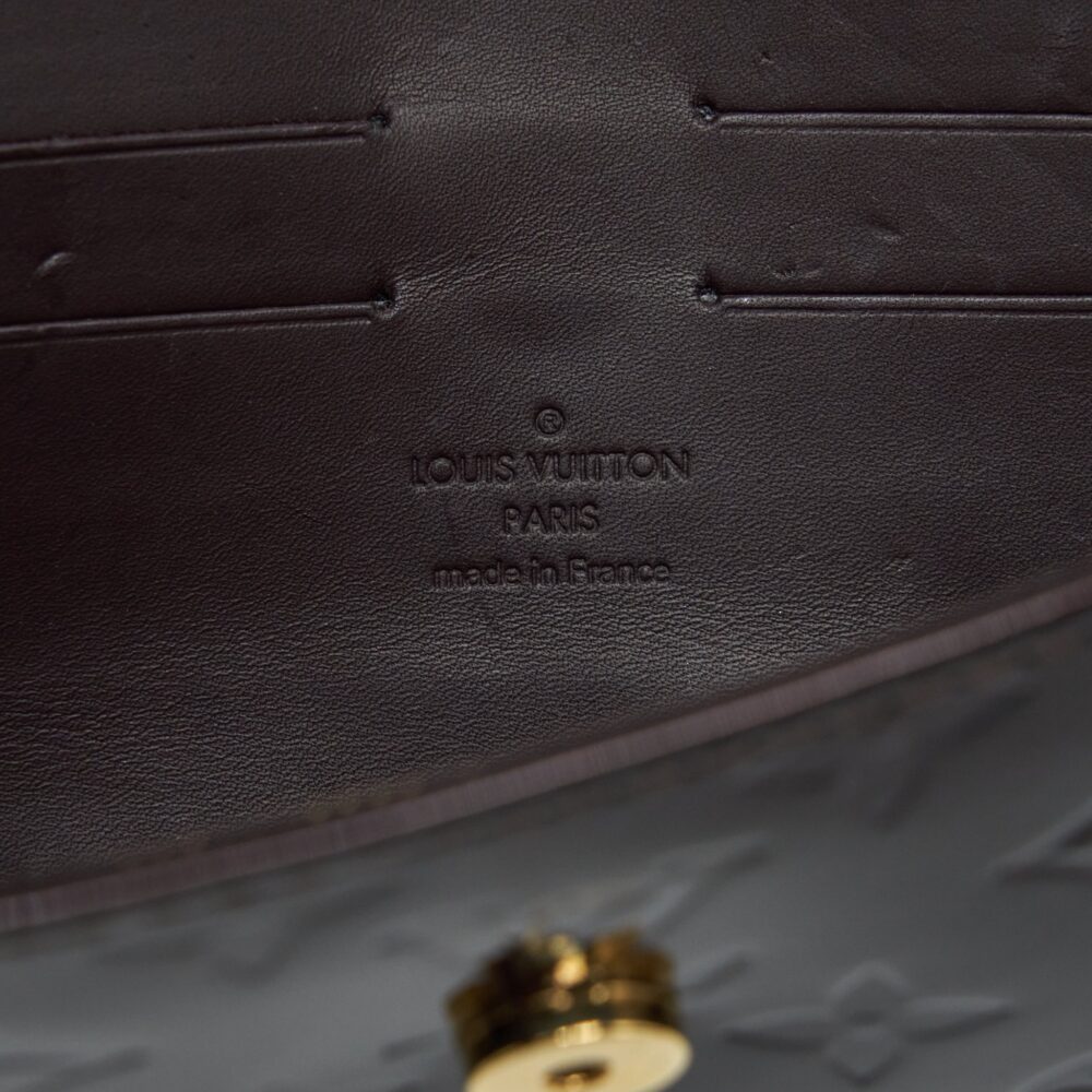AAA Replica Louis Vuitton LV SUNSET BOULEVARDE PATENT DARK RED GHW