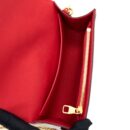 AAA Replica Louis Vuitton LV LOUIS CHAIN BAG PATENT RED GHW
