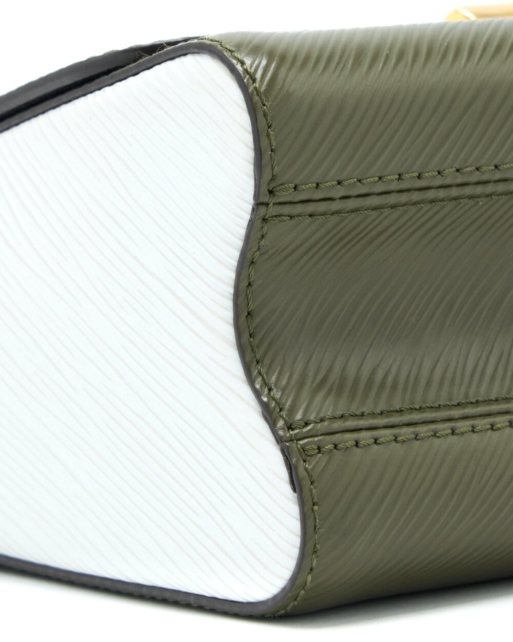 AAA Replica Louis Vuitton LV TWIST BAG MM EPI GREEN/WHITE GHW